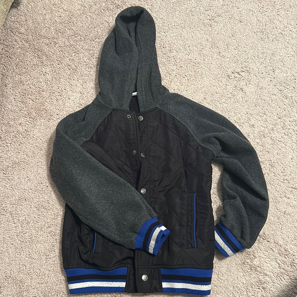 Nice warm button up coat for boys.
